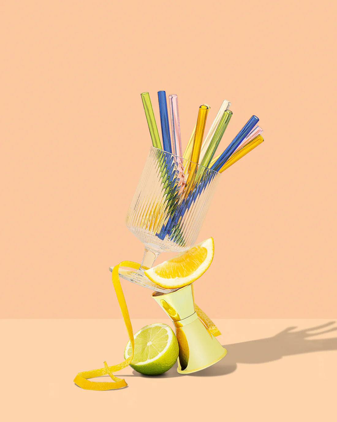 Sucker - Reusable Glass Cocktail Straws - Multicoloured