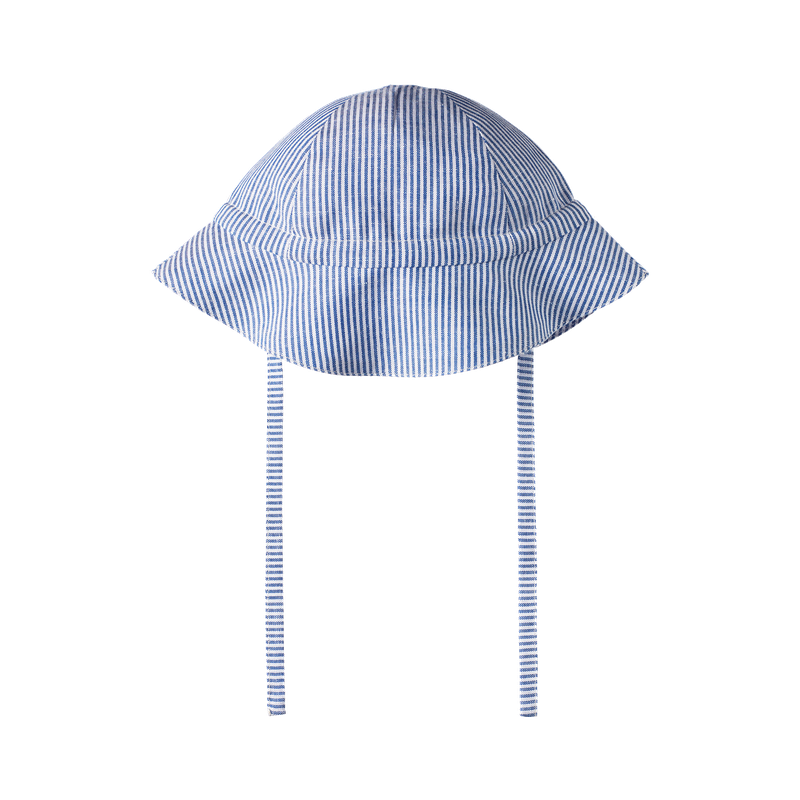 Nature Baby - Sunhat Linen - Blue Stripe