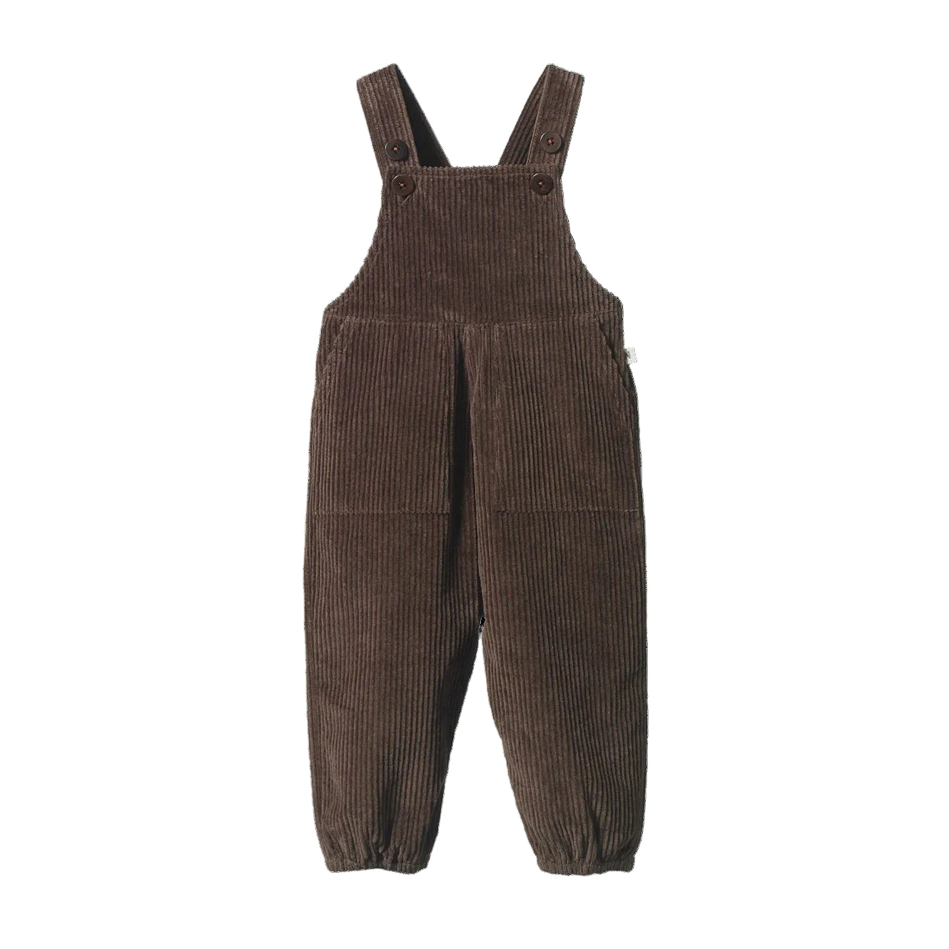 Nature Baby - Teddy Cord Overalls - Pinecone