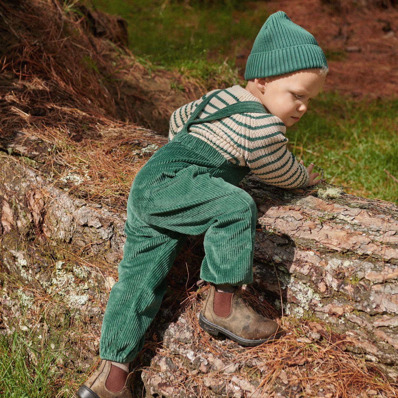 Nature Baby - Tipper Overalls - Pine