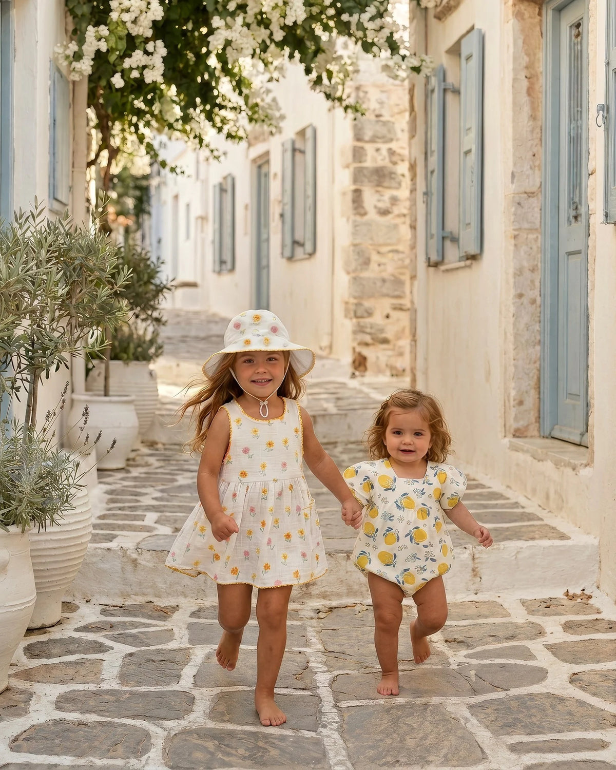 Toshi - Baby Romper - Arcadia Lemonade Cream