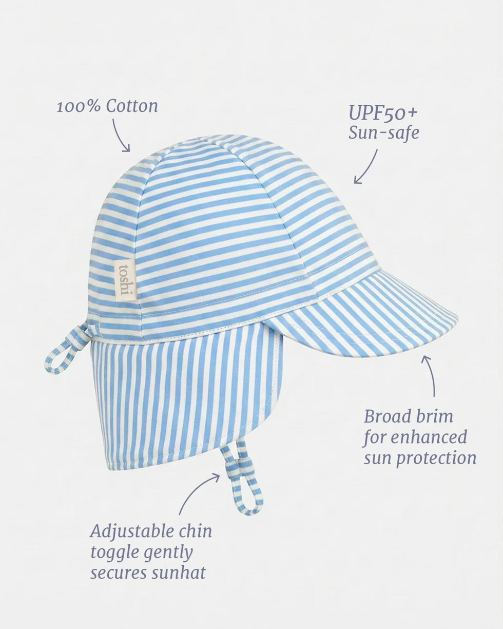 Toshi - Flap Cap Mini - Sea