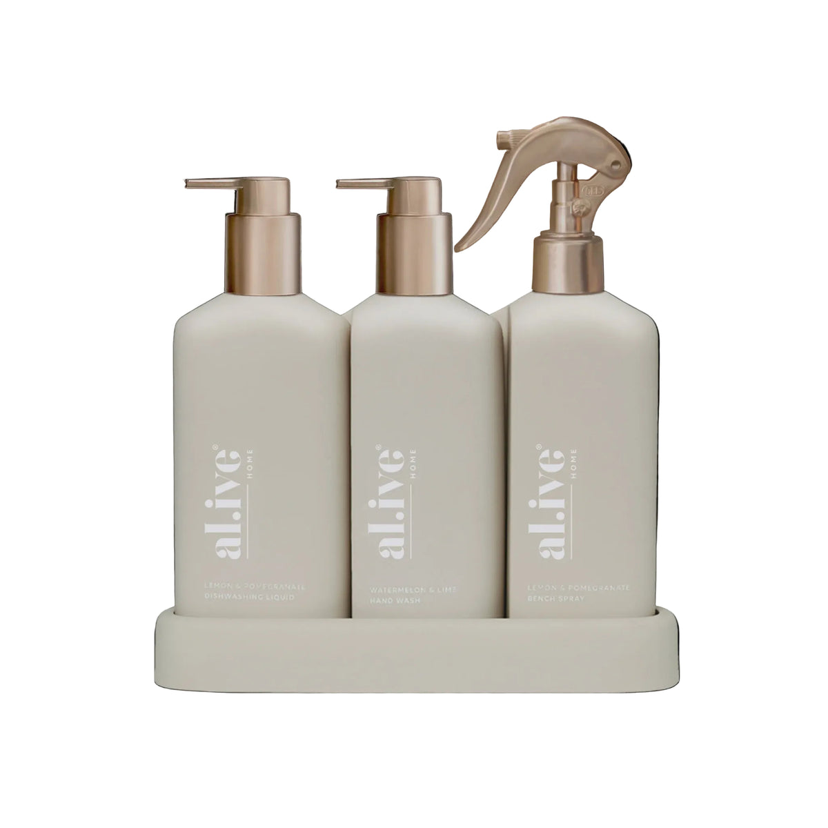 Al.ive - Stone Kitchen Trio | Bronze Edition - Lemon + Pomegranate + Watermelon + Lime