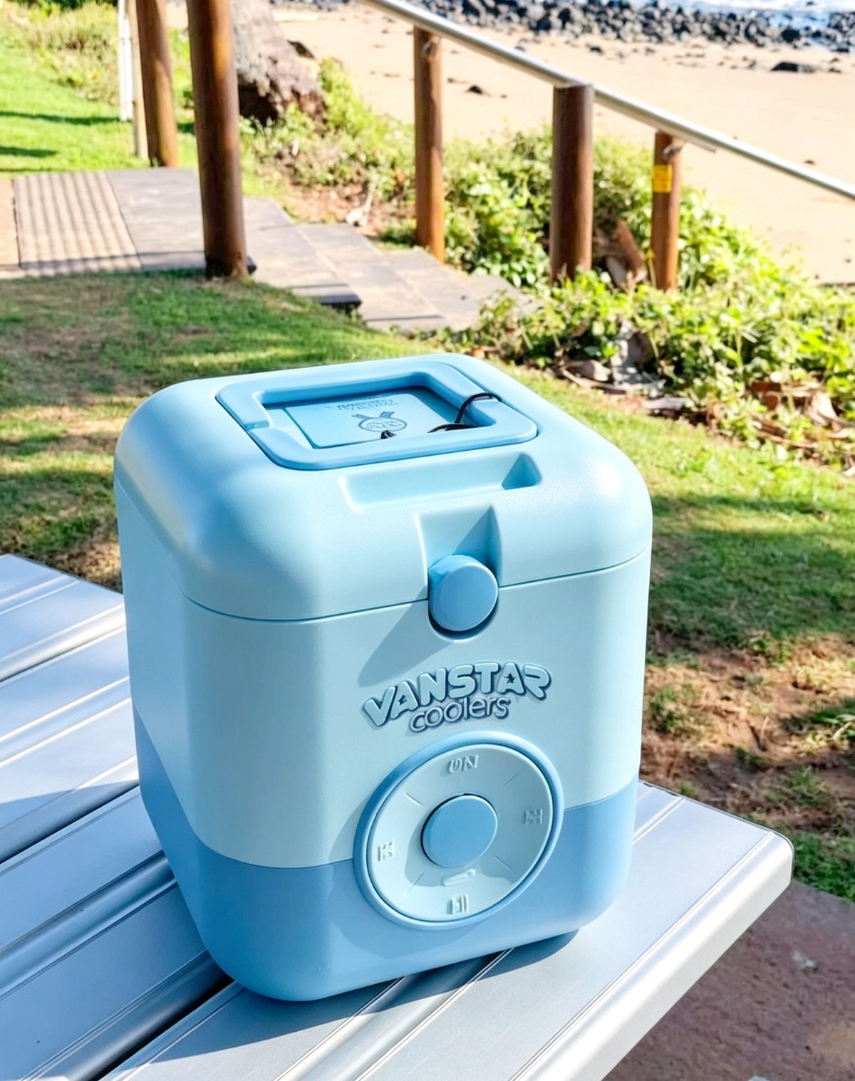 Cool Cube Speaker + Chilly Bin - Sky Blue