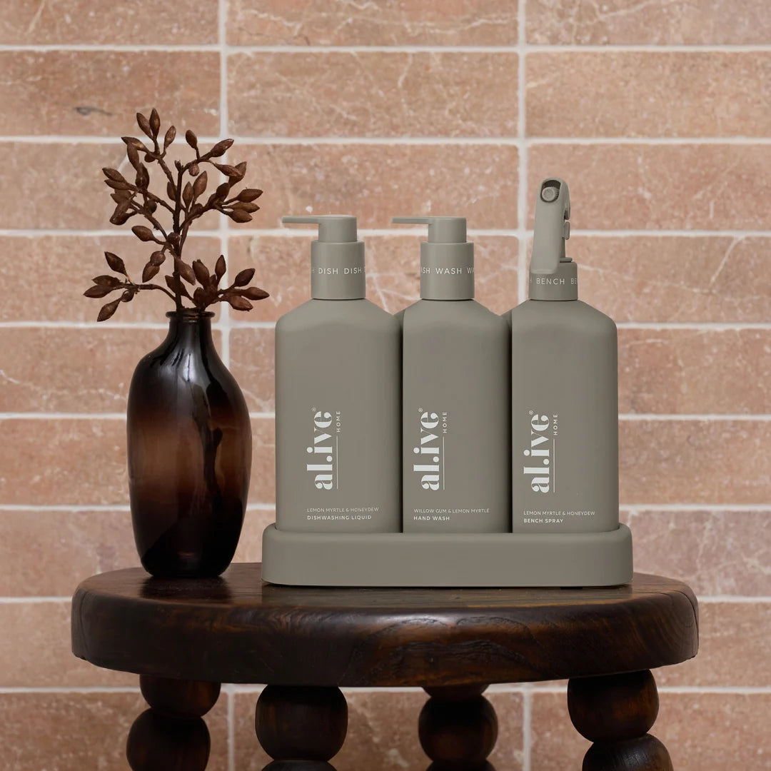 Al.ive - Kitchen Cleaning Trio - Lemon Myrtle & Honeydew + Willowgum & Lemon Myrtle