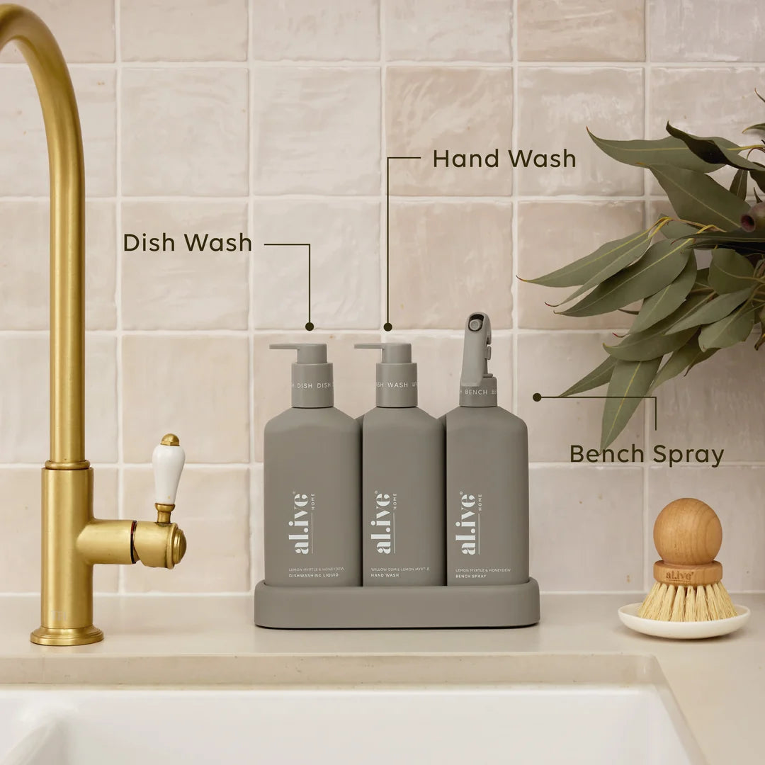 Al.ive - Kitchen Cleaning Trio - Lemon Myrtle & Honeydew + Willowgum & Lemon Myrtle