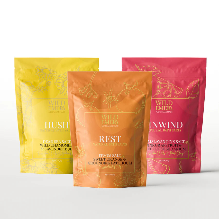 Wild Emery - Bath Salts 3pk - Peaceful