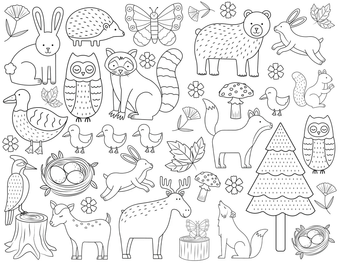 Washable + Reusable Colouring-In Mats