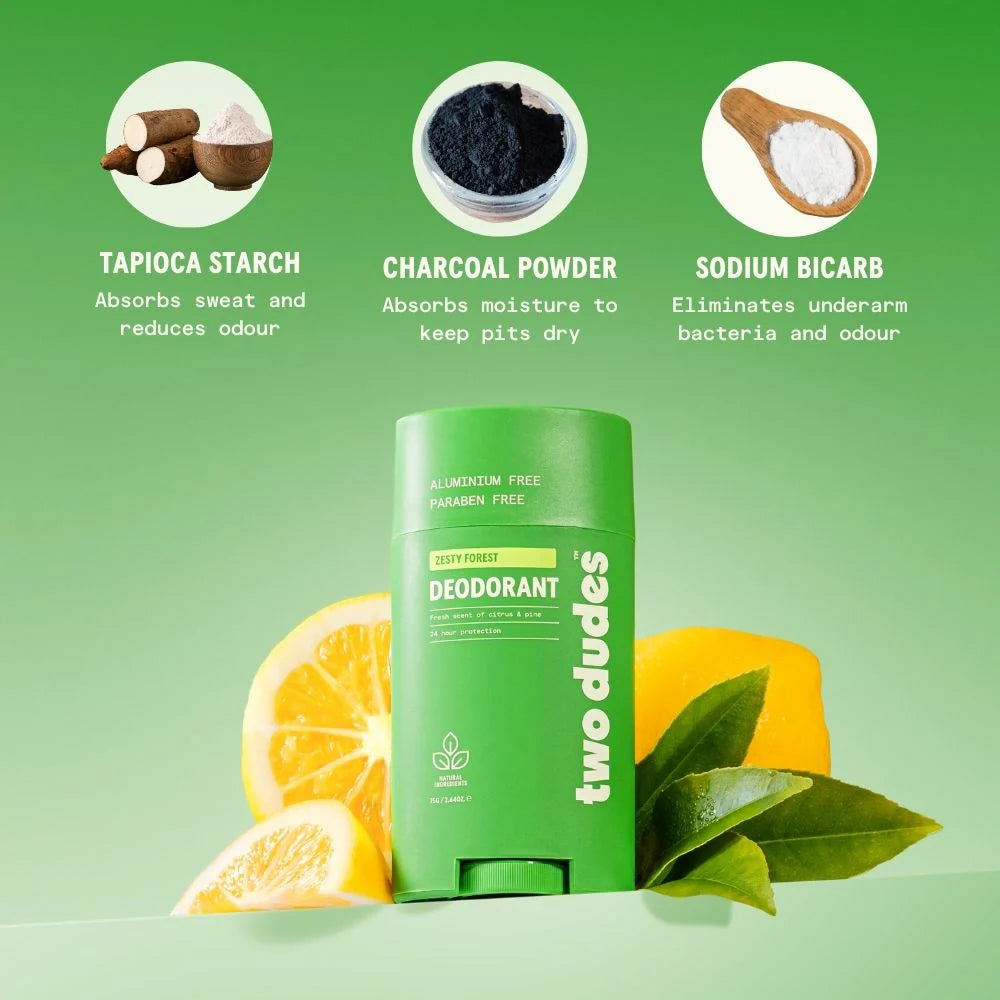Two Dudes - Mens Natural Deodorant