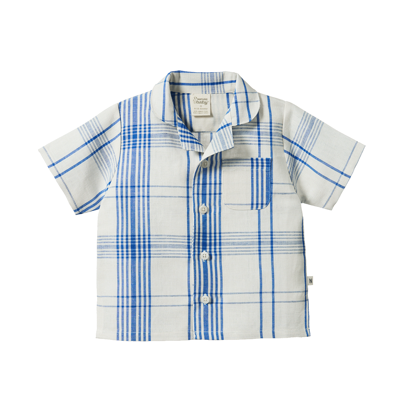 Nature Baby - Guthrie Shirt Linen - Clyde Check