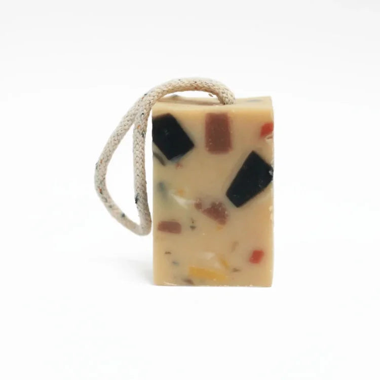Soap On A Rope - Cedarwood, Patchouli, Frankincense Terrazzo