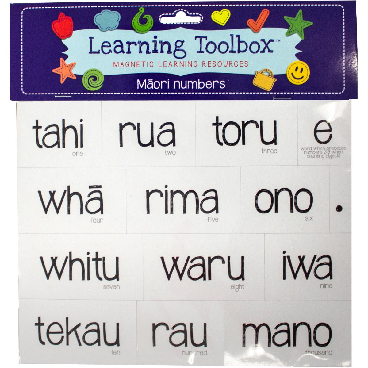 Magnetic Learners -Maori  Numbers / Colours