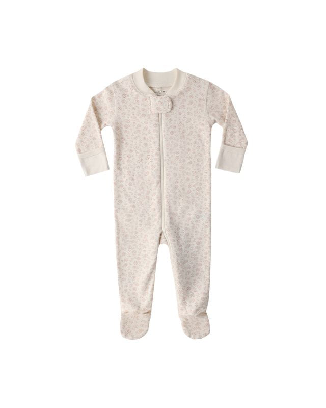 Quincy Mae - Zip Longsleeve Sleeper Footie - Ditsy