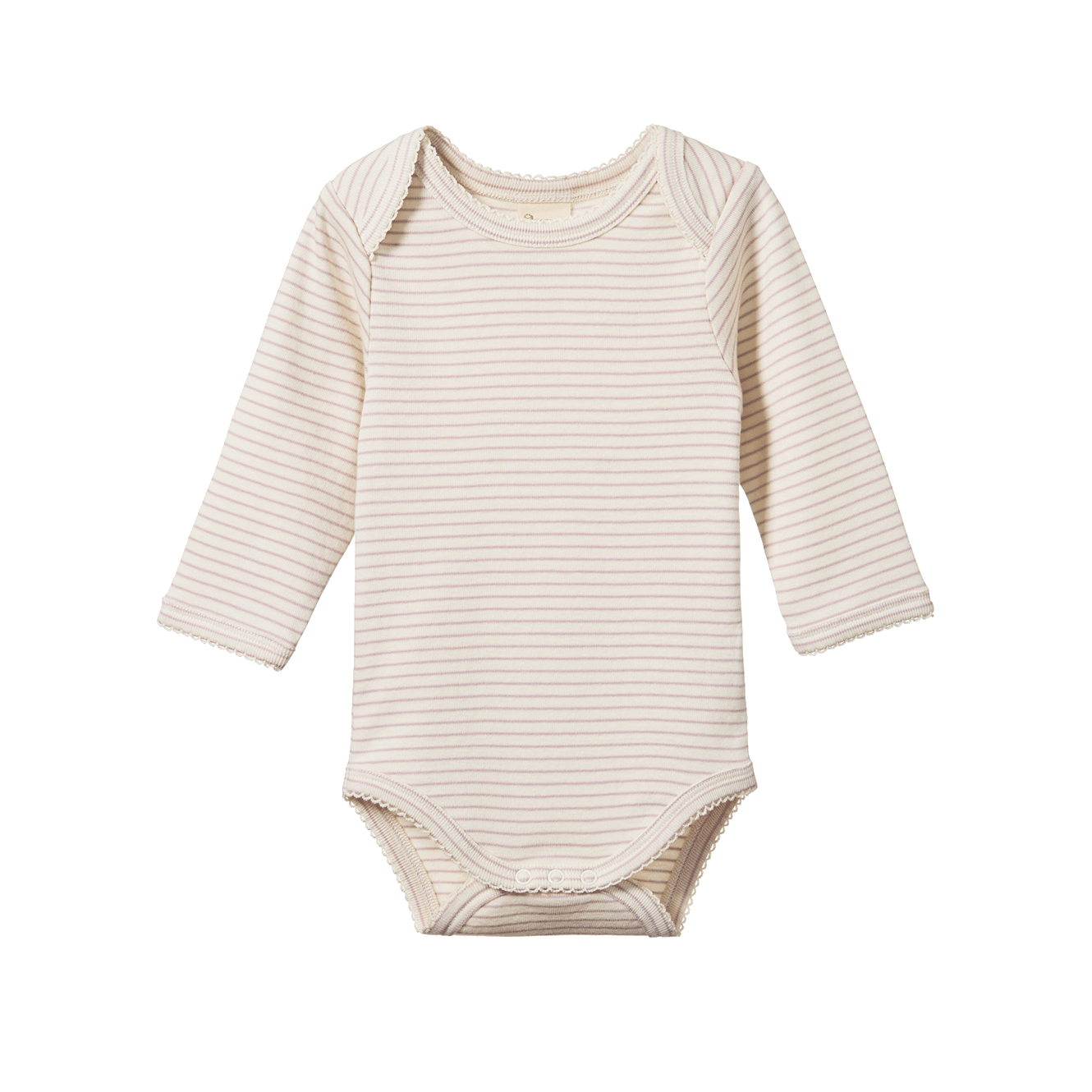 Nature Baby - L/S Bodysuit - Lilac Pinstripe