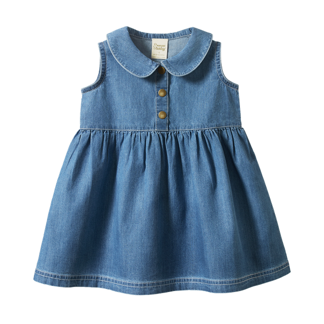 Nature Baby - Birdy Dress - Sky