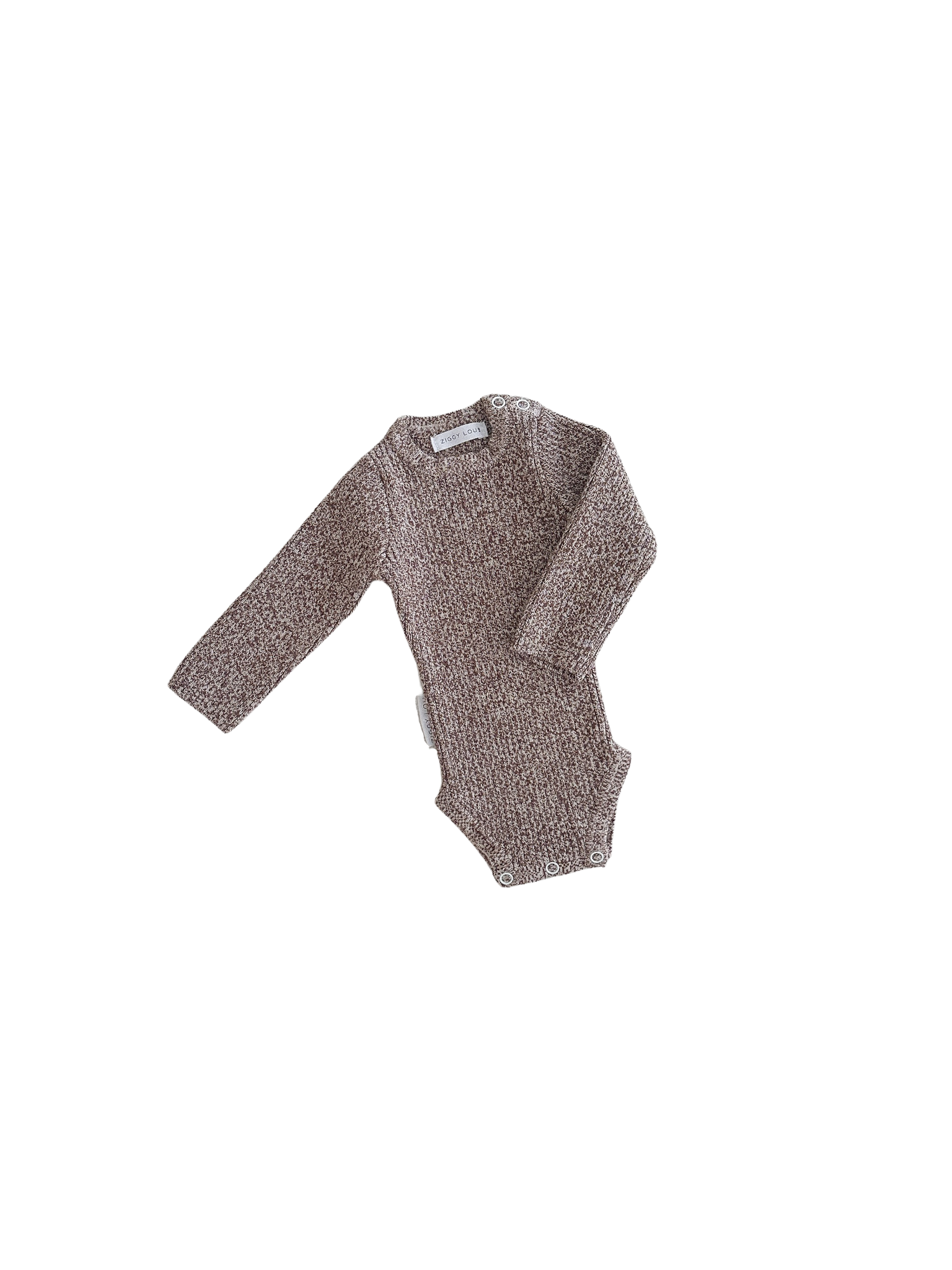 Ziggy Lou - Long Sleeve Bodysuit - Brownie