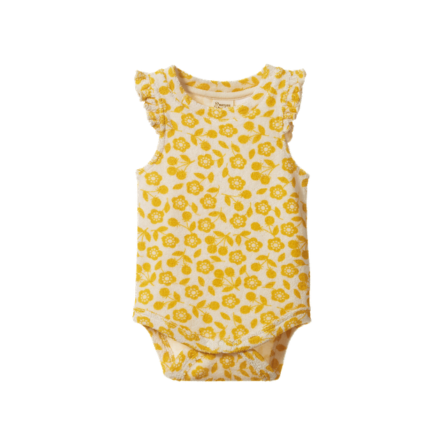 Nature Baby - Fleur Bodysuit Terry - Kitchen Garden Freesia