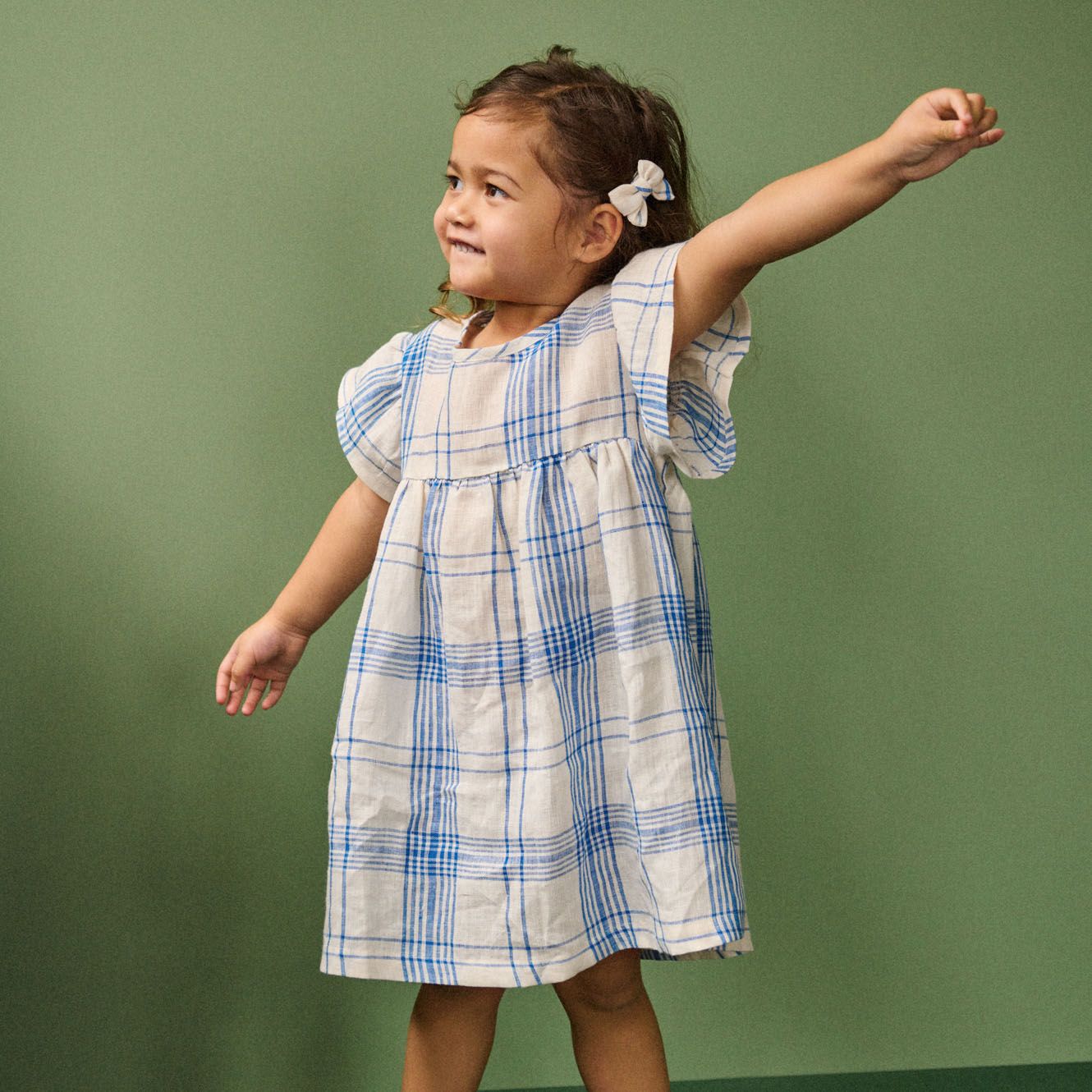 Nature Baby - Bonnie Dress Linen - Clyde Check