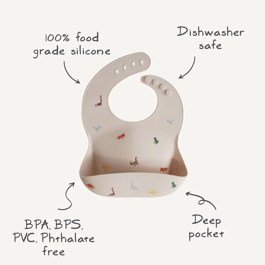 Mushie - Silicone Baby Bib