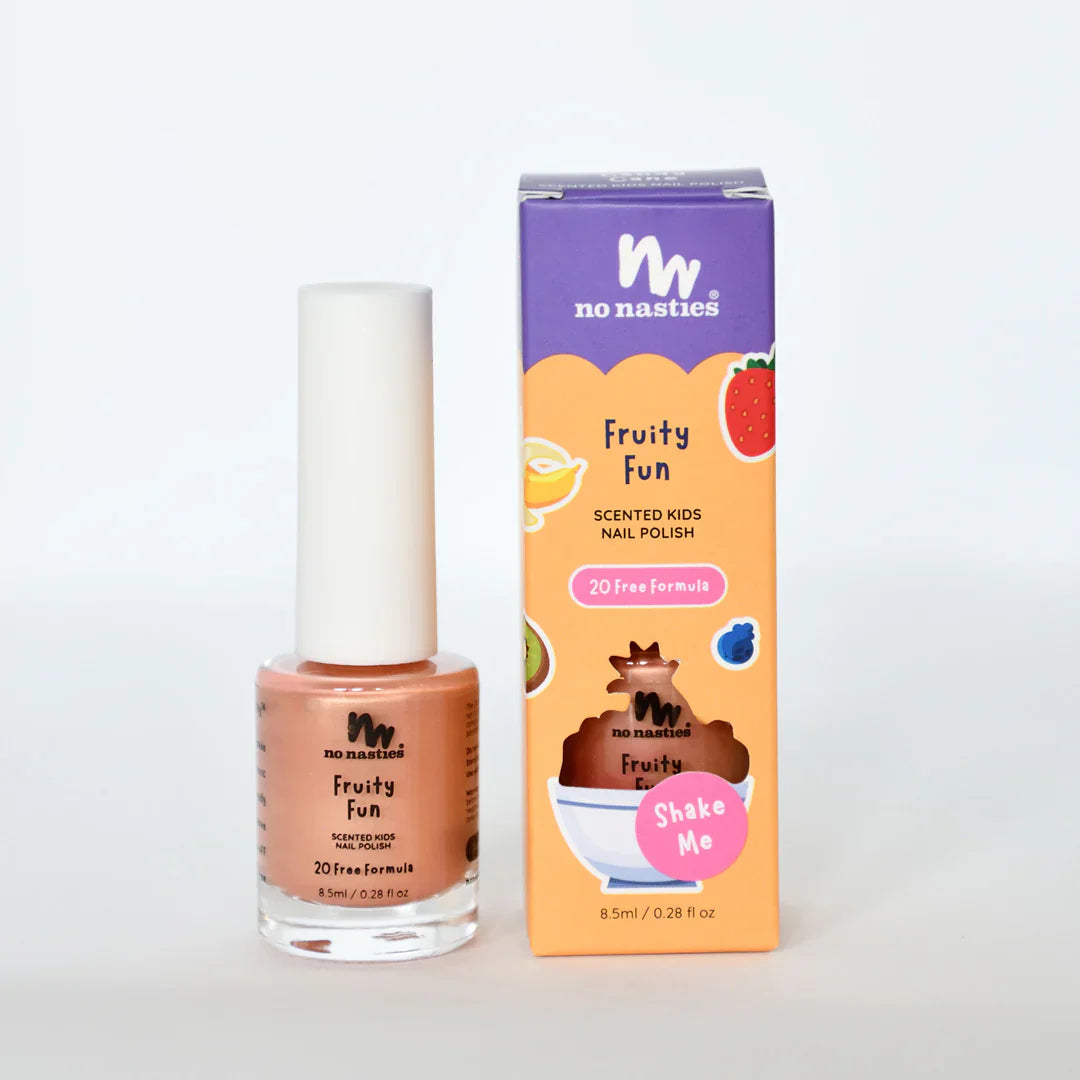 No Nasties - Scented Kids Polish - Fruity Fun - Peach Coloured