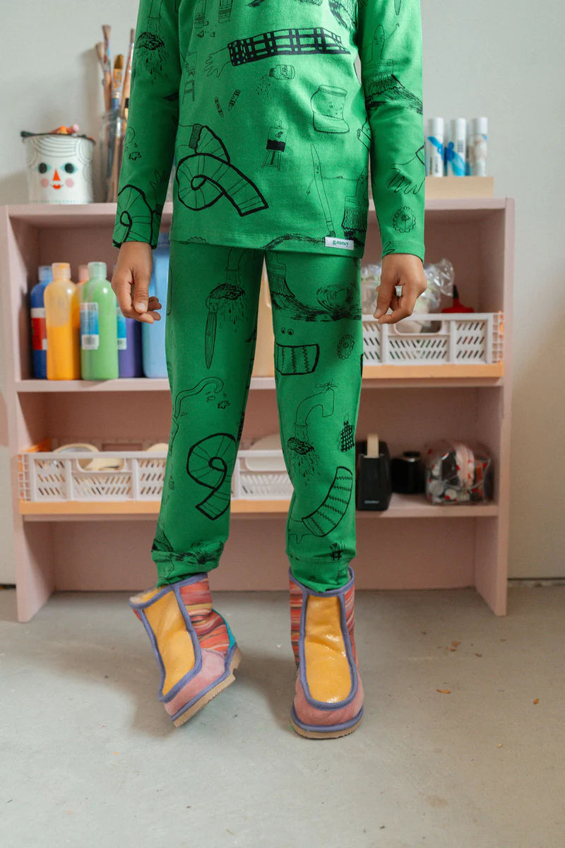 G.Nancy - Kelly Green | I am an Artist Long PJ Set