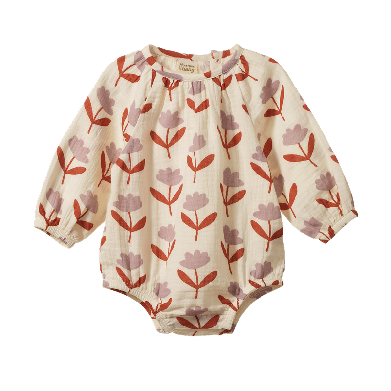 Nature Baby - Meadow Bodysuit Muslin - Fleurette