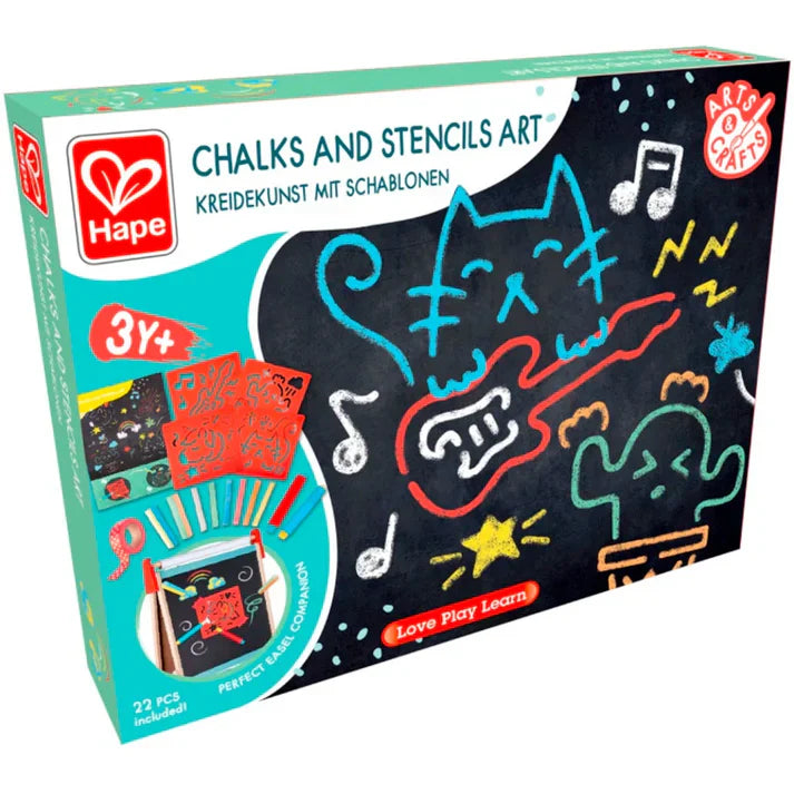 Hape - Chalks + Stencils Art