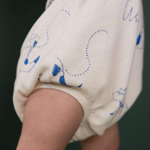 Nature Baby - Juno Romper Waffle - Dog Walk