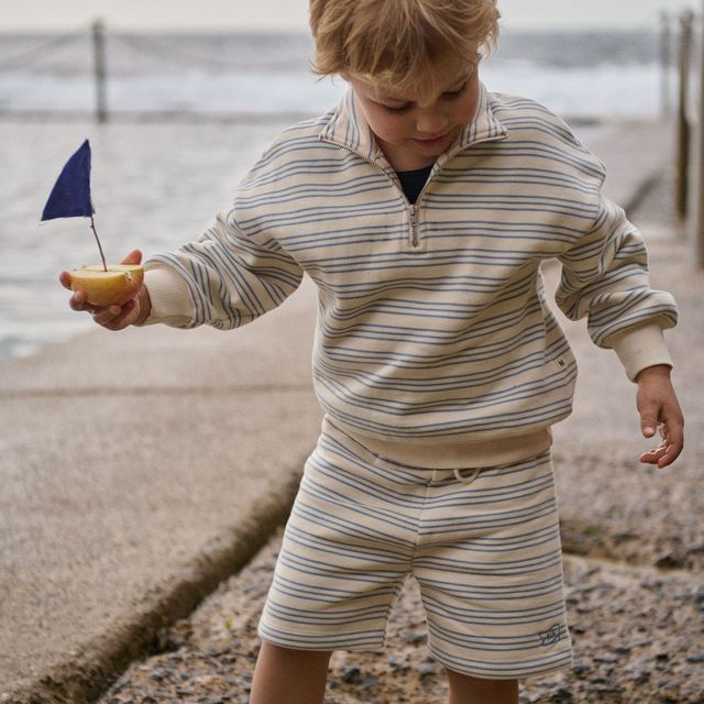 Nature Baby - Jimmy Shorts Sweatshirting - Stripe Trio