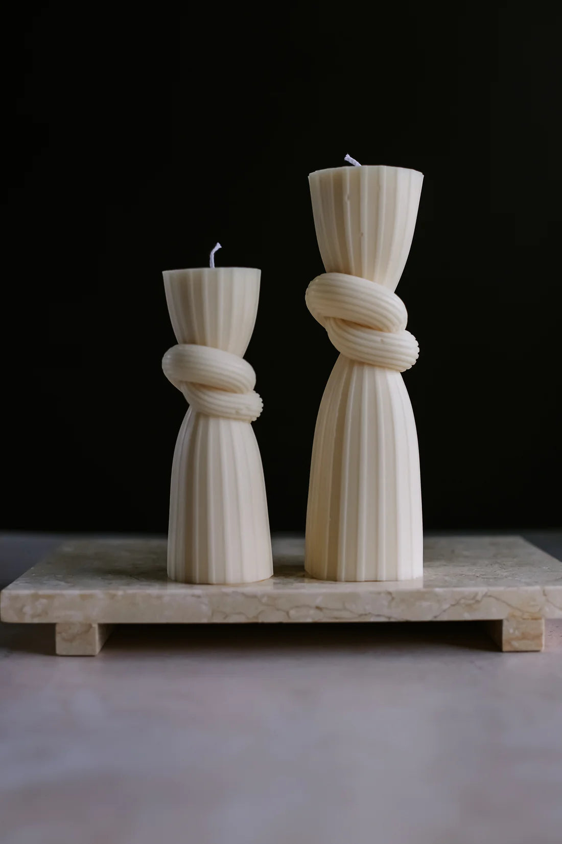 Blow My Wick - Knotted Pillar Candle Set