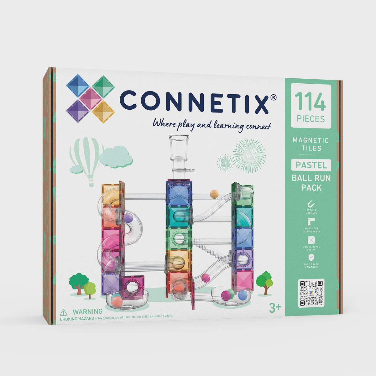 Connetix - Ball Run Pastel Pack 114 pc