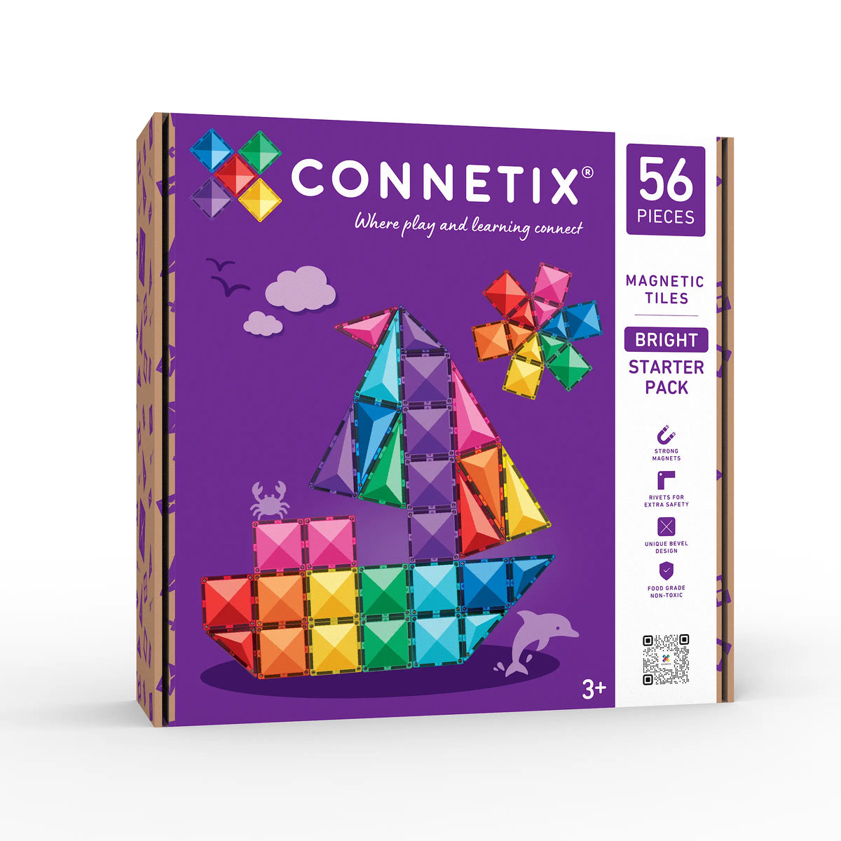 Connetix - Bright Starter Pack 56 pc