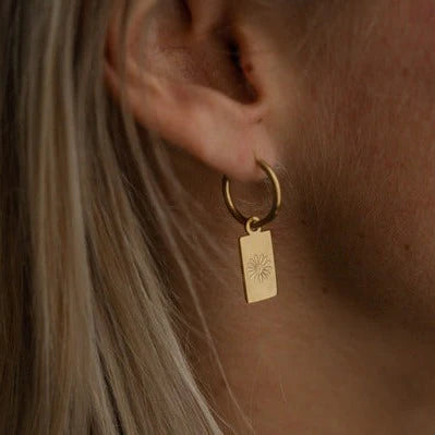 Katyb Jewellery - Daisy Hoop Earrings