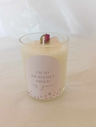 Mama + Me - Mini Quartz Quote Candles