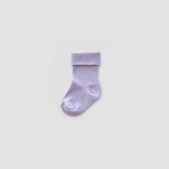 The Rest - Organic Cotton Knit Socks - Lilac