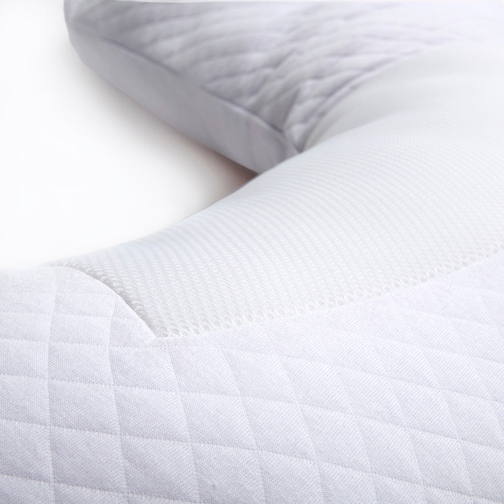 Purflo - Breathe Pregnancy Pillow - Luxe White