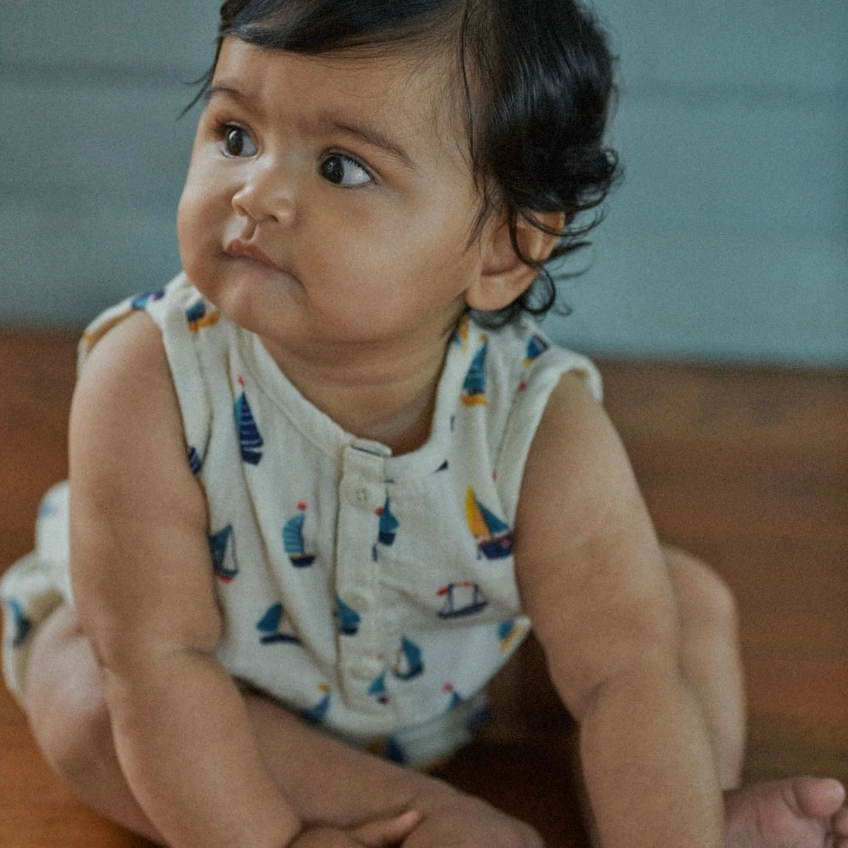Nature Baby - Cedar Muslin Suit - Regatta