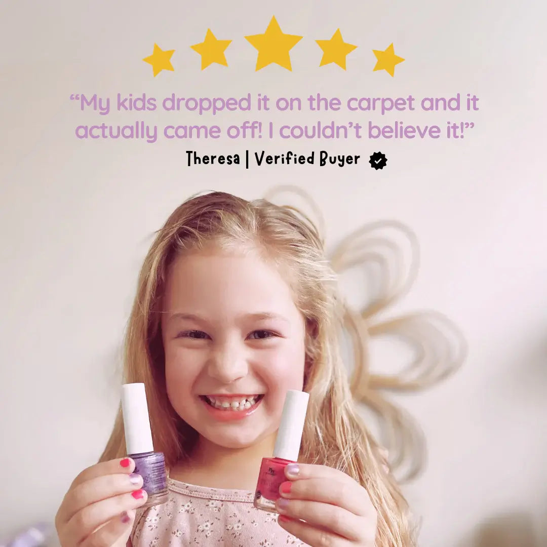 No Nasties - Pastel Pink Water-Based Nail Polish for Kids