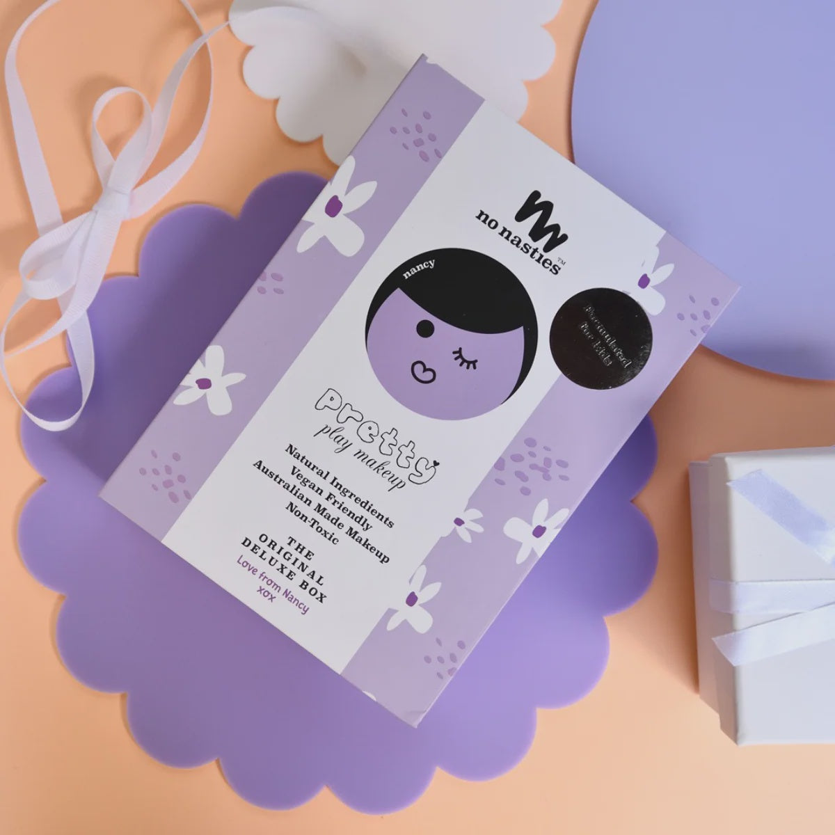 No Nasties - Play Makeup - Nancy Purple Pressed Powder Deluxe Box
