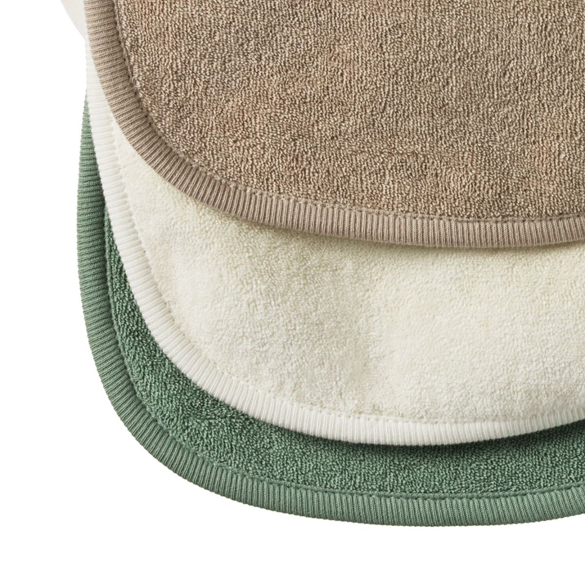 Nature Baby - Dribble Bibs 3pk - Neutral Tones