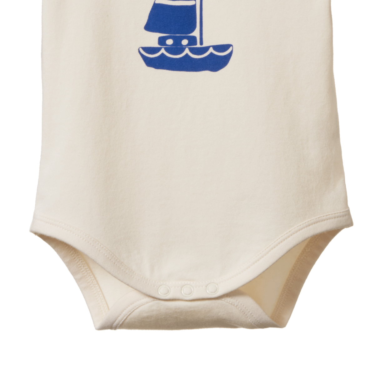 Nature Baby - S/S Stretch Bodysuit - Sail Boat