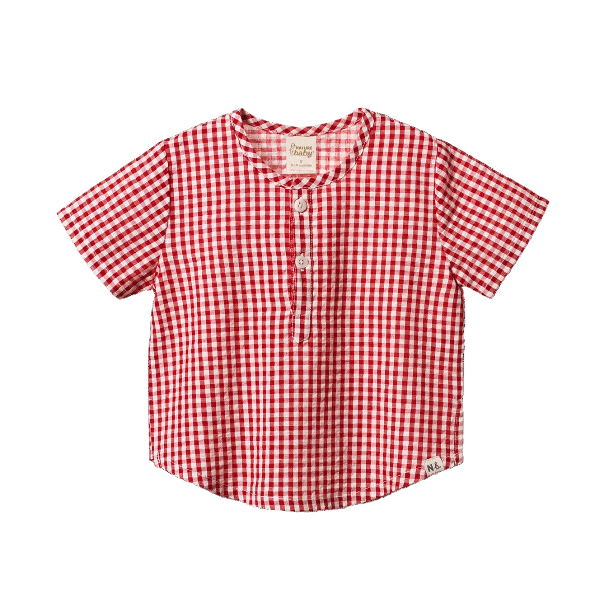 Nature Baby - S/S Caravan Shirt - Red Check