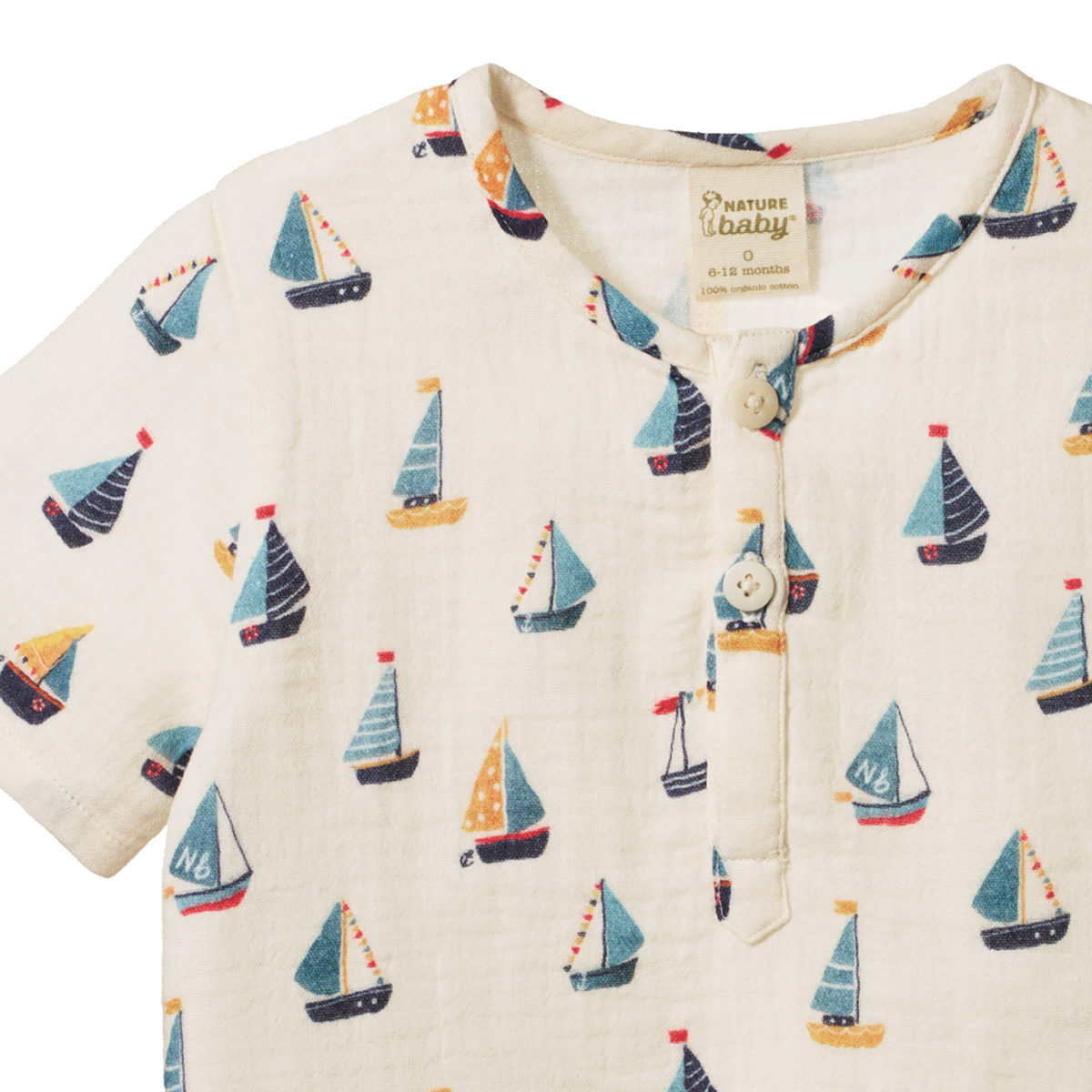 Nature Baby - S/S Caravan Shirt Muslin - Regatta