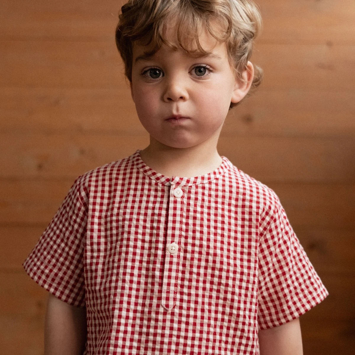Nature Baby - S/S Caravan Shirt - Red Check