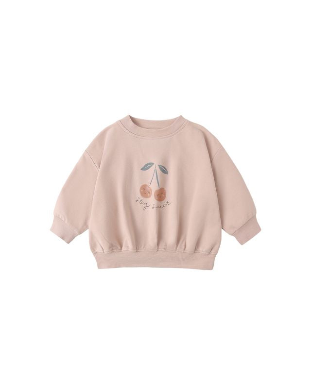 Quincy Mae - Relaxed Sweatshirt - Cherry Blush