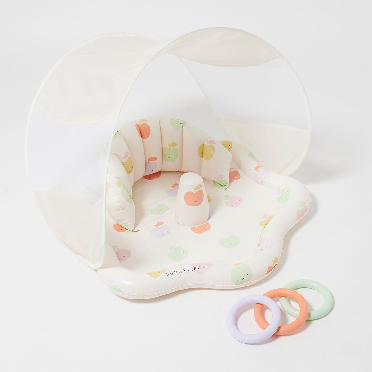 Sunnylife - Baby Paddle + Play Mat with Shade - Apple Sorbet