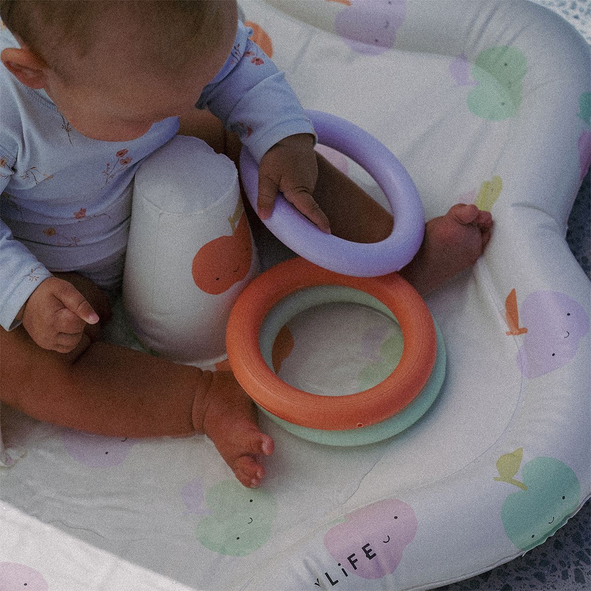 Sunnylife - Baby Paddle + Play Mat with Shade - Apple Sorbet