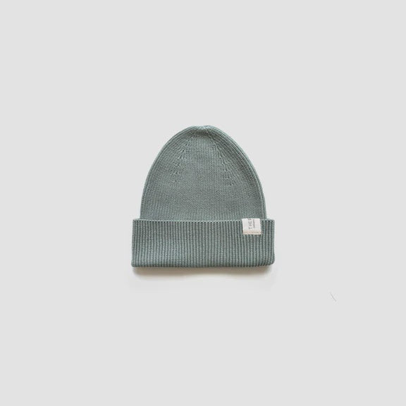 The Rest - Organic Cotton Rib Beanie - Sage