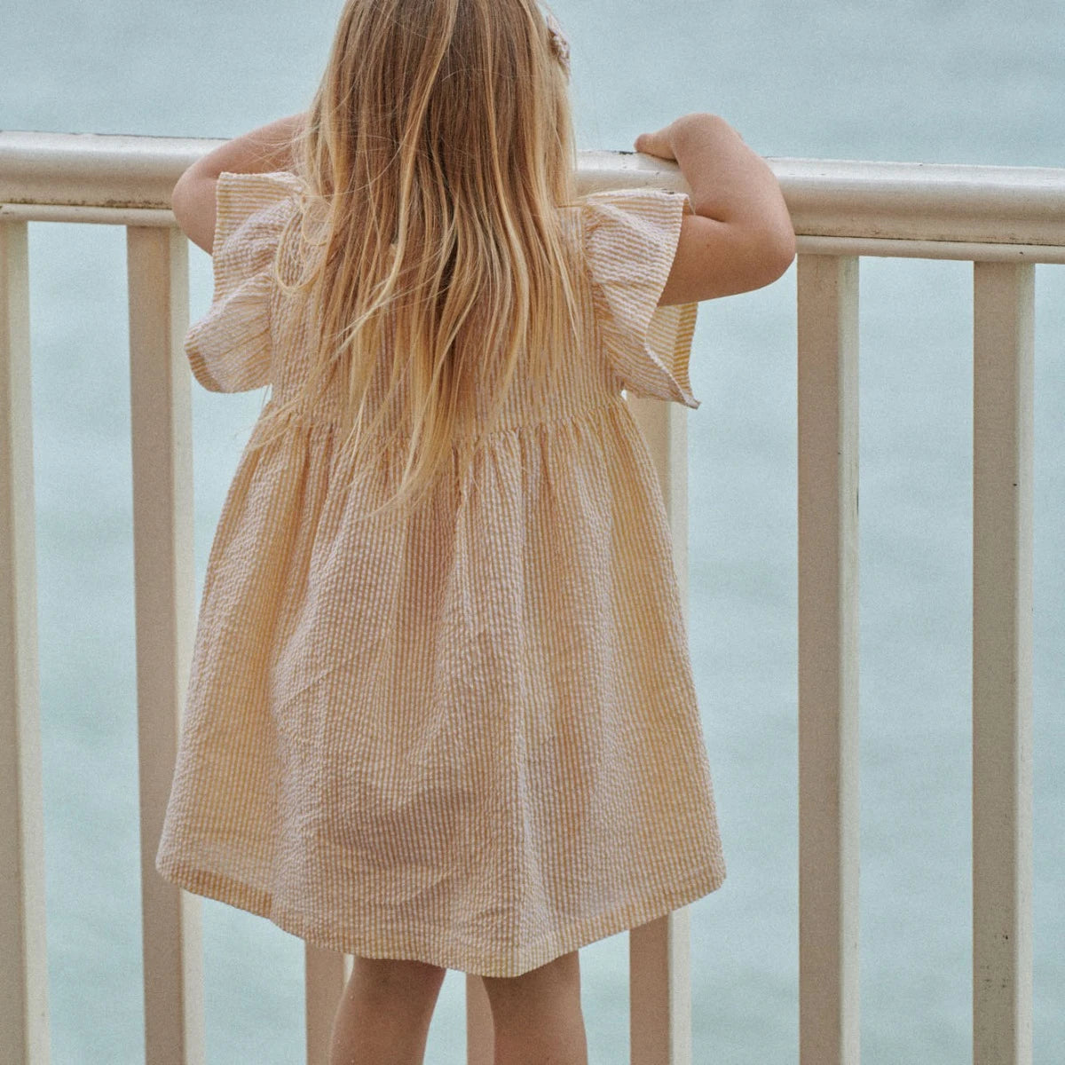 Nature Baby - Bonnie Dress - Golden Stripe