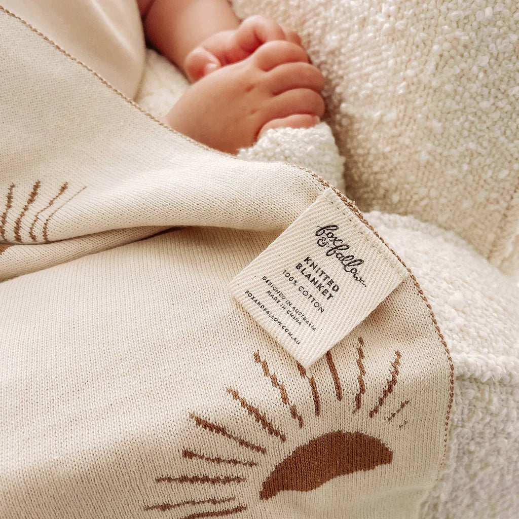 Fox & Fallow - Knit Blanket - Sun